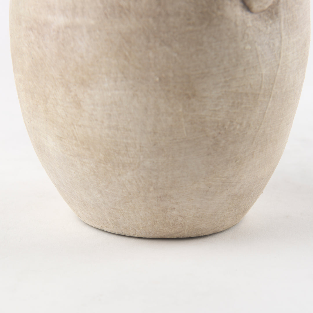 Zenni Warm Beige Ceramic Vase Decor Mercana