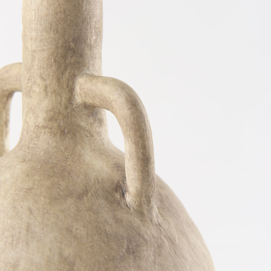Zenni Warm Beige Ceramic Vase Decor Mercana