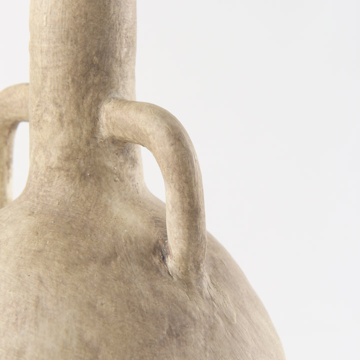 Zenni Warm Beige Ceramic Vase Decor Mercana