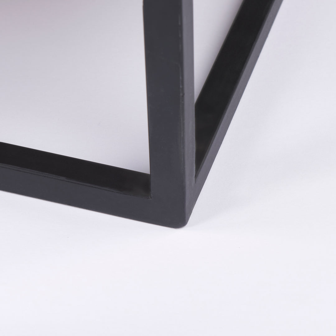Sloan Black Wood W/Black Metal Frame Sideboard Bedroom Mercana