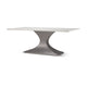 Maxton Marble Top w/ Gunmetal Base Dining Table Dining Room Mercana