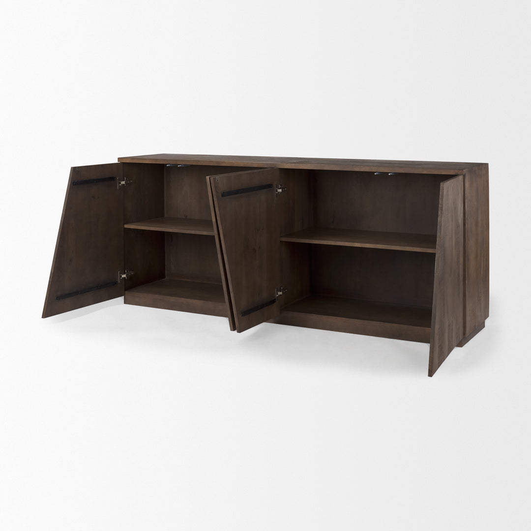 West Wooden Angular Sideboard Dining Room Mercana