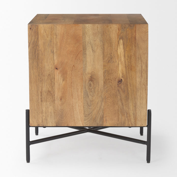 Cairo Wood 2 Drawer Accent table Living Room Mercana