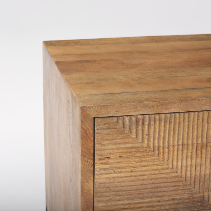 Cairo Wood 2 Drawer Accent table Living Room Mercana