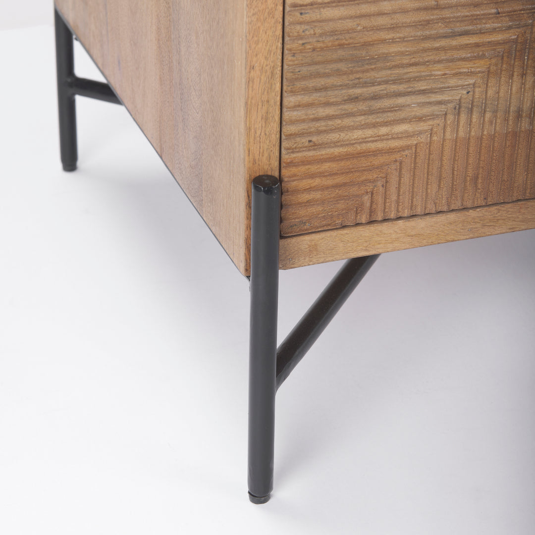 Cairo Wood 2 Drawer Accent table Living Room Mercana