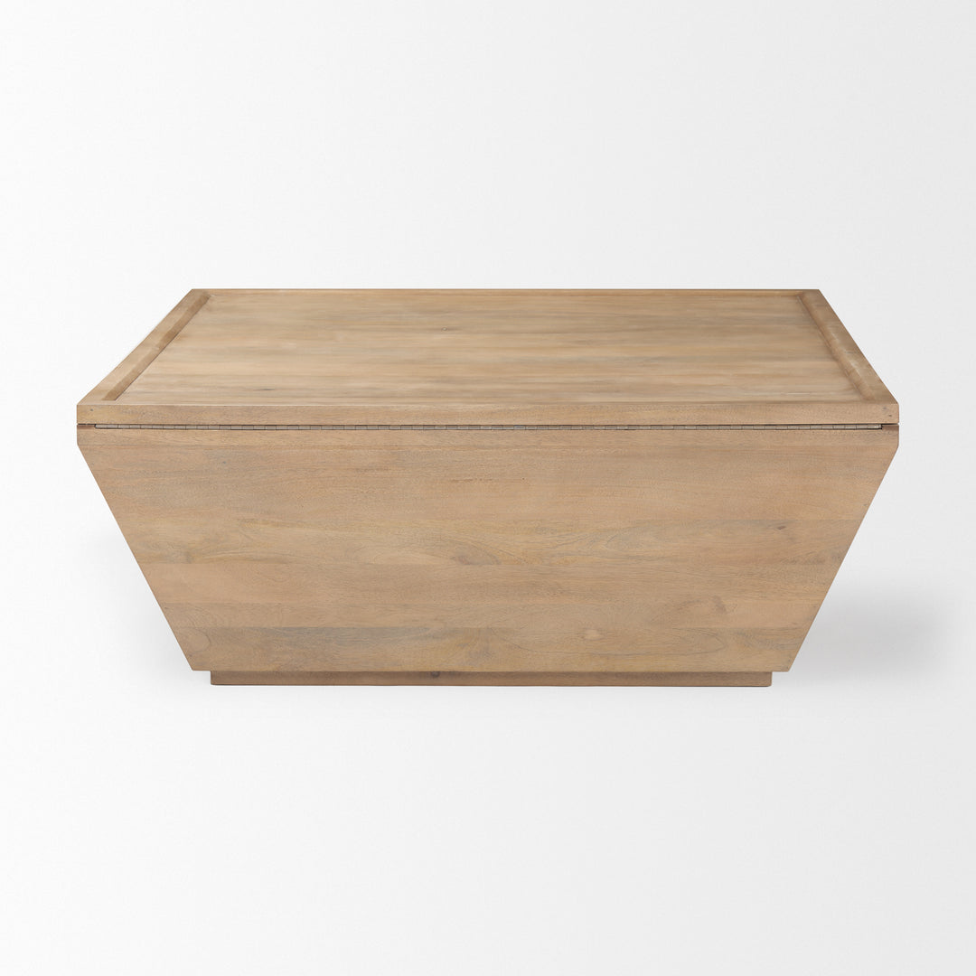 Wyatt Brown Wood Angular Coffee Table Living Room Mercana