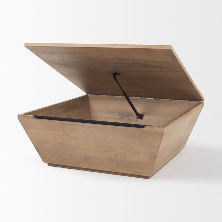 Wyatt Brown Wood Angular Coffee Table Living Room Mercana