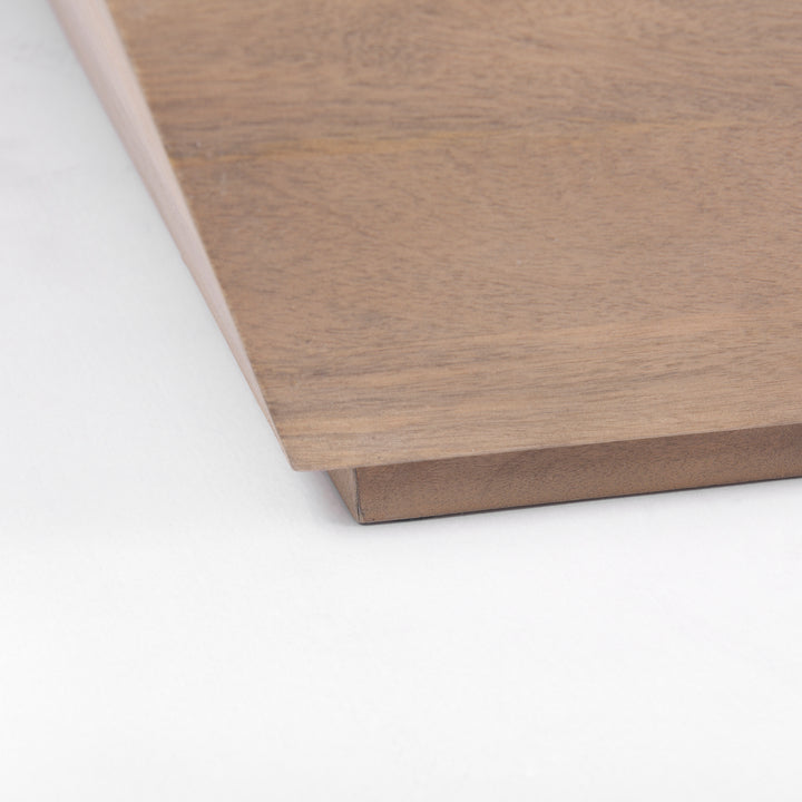Wyatt Brown Wood Angular Coffee Table Living Room Mercana