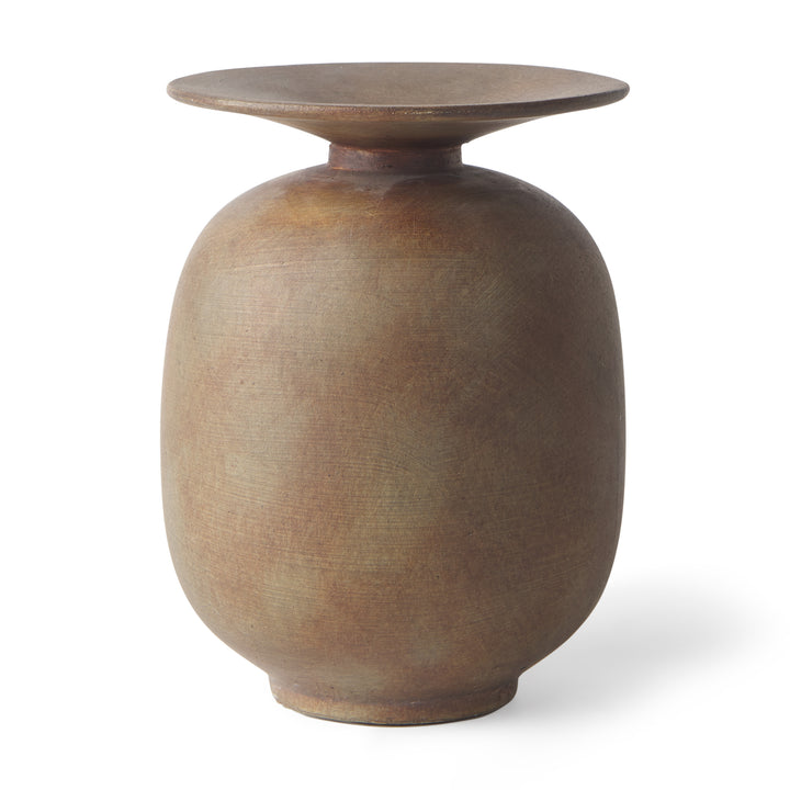 Rylee 7.7H Medium Brown Ceramic Vase Decor Mercana