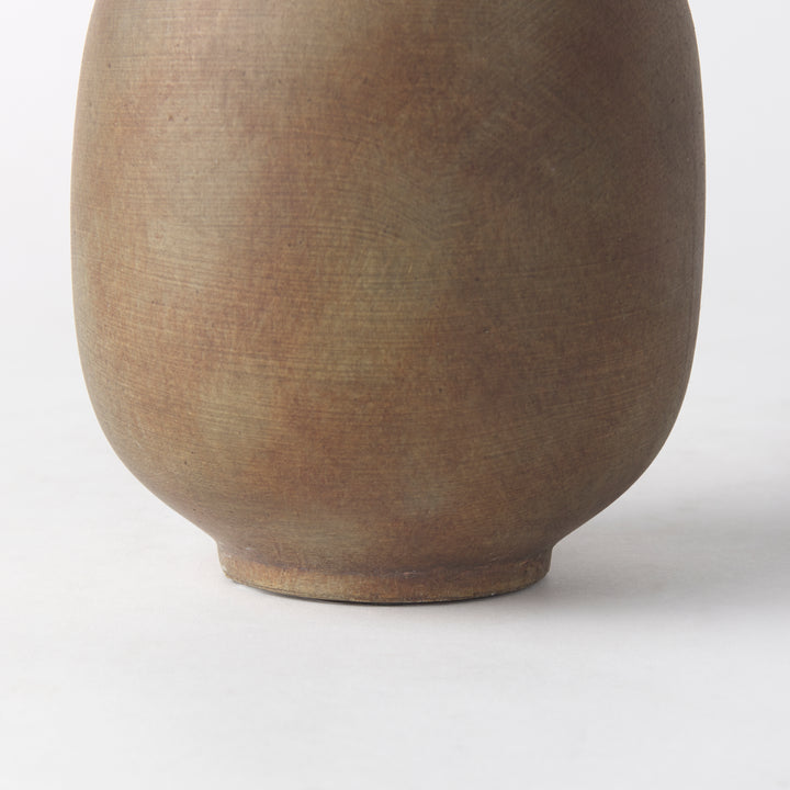 Rylee 7.7H Medium Brown Ceramic Vase Decor Mercana
