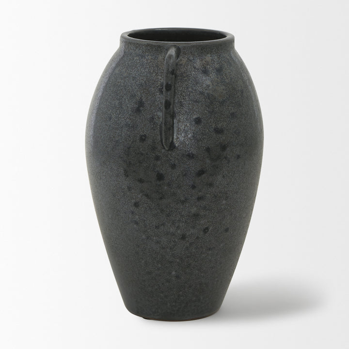 Kora Medium Dark Metallic Double Ear Vase Decor Mercana