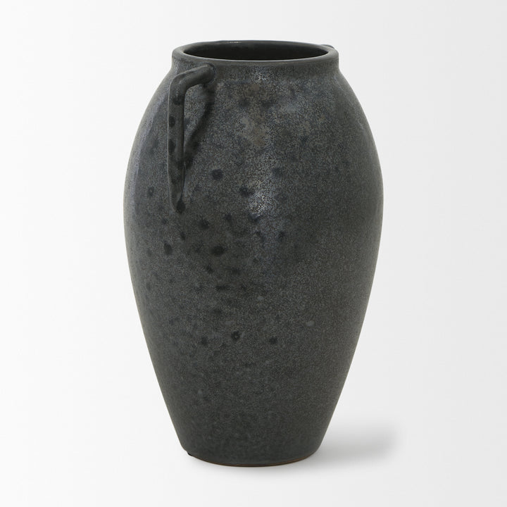 Kora Medium Dark Metallic Double Ear Vase Decor Mercana