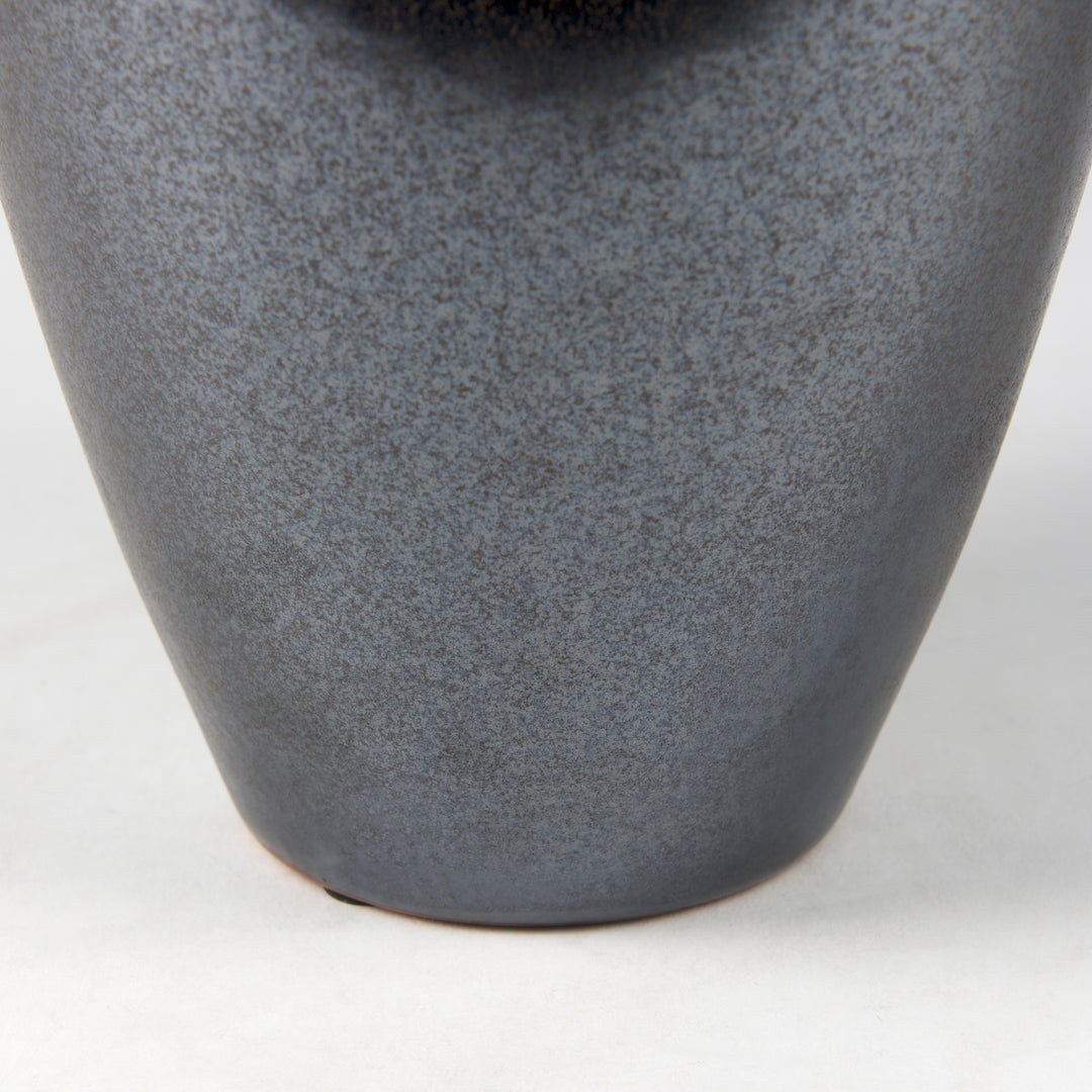 Kora Medium Dark Metallic Double Ear Vase Decor Mercana