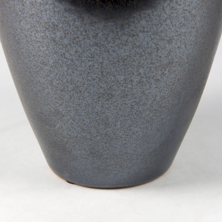 Kora Medium Dark Metallic Double Ear Vase Decor Mercana