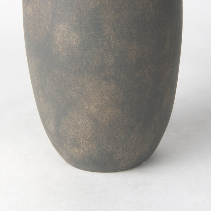 Kilian Tall Matte Brown-Gray Double Ear Vase Decor Mercana