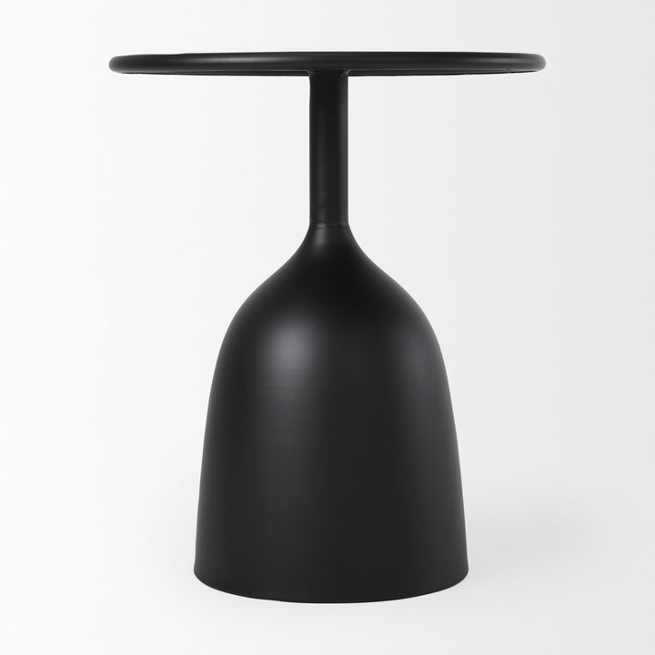 Talulla Matte Black Metal Accent Table Dining Room Mercana