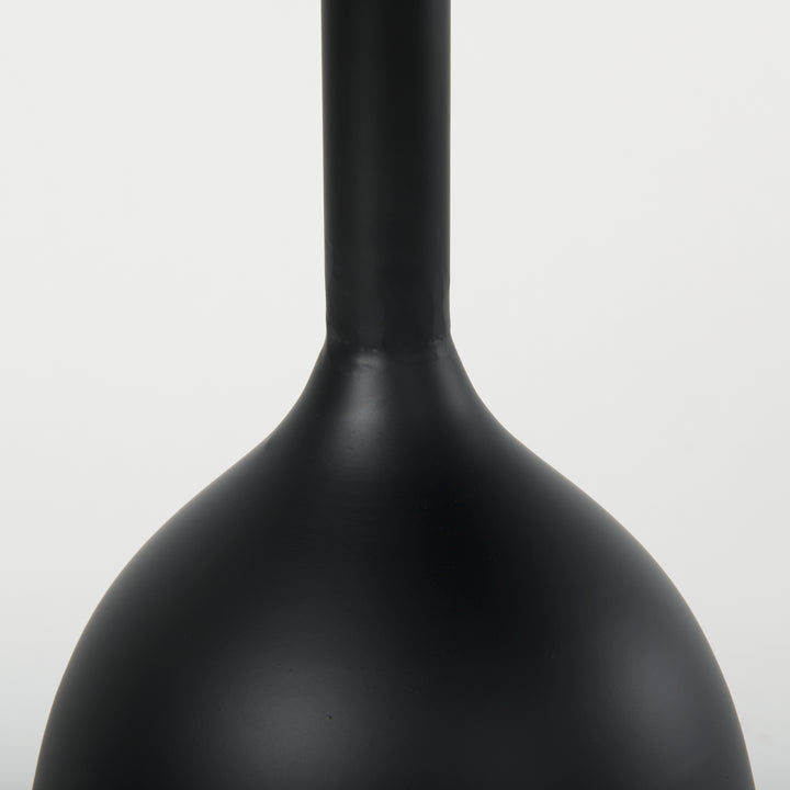 Talulla Matte Black Metal Accent Table Dining Room Mercana
