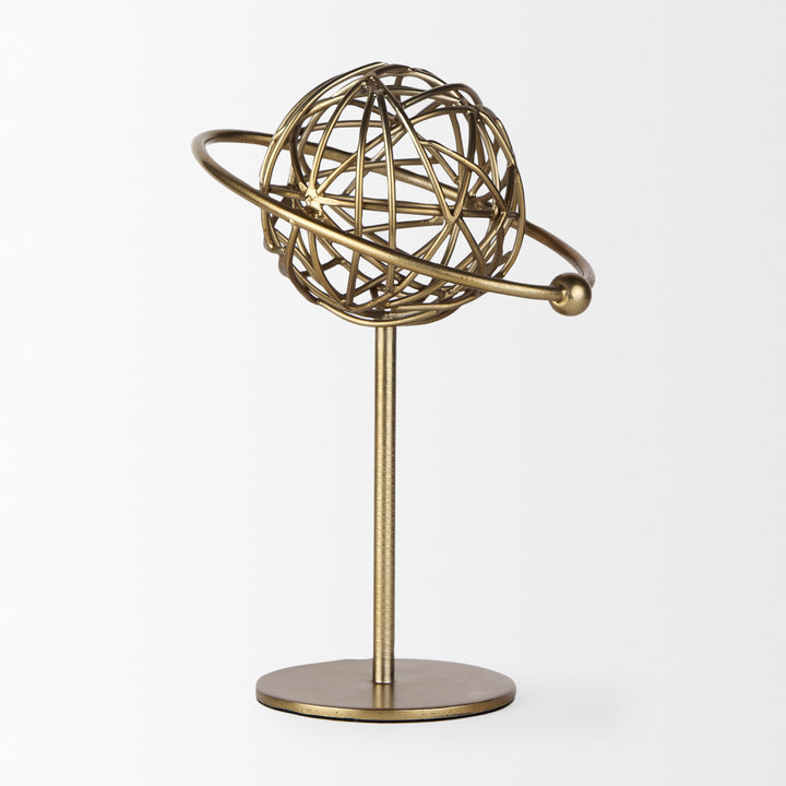 Atlas Gold Metal Solar System Ornament Decor Mercana