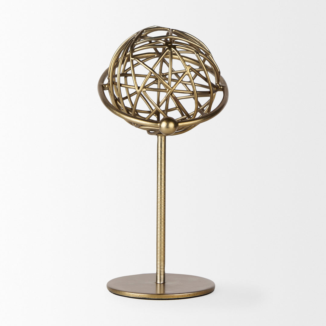 Atlas Gold Metal Solar System Ornament Decor Mercana