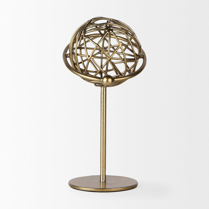Atlas Gold Metal Solar System Ornament Decor Mercana