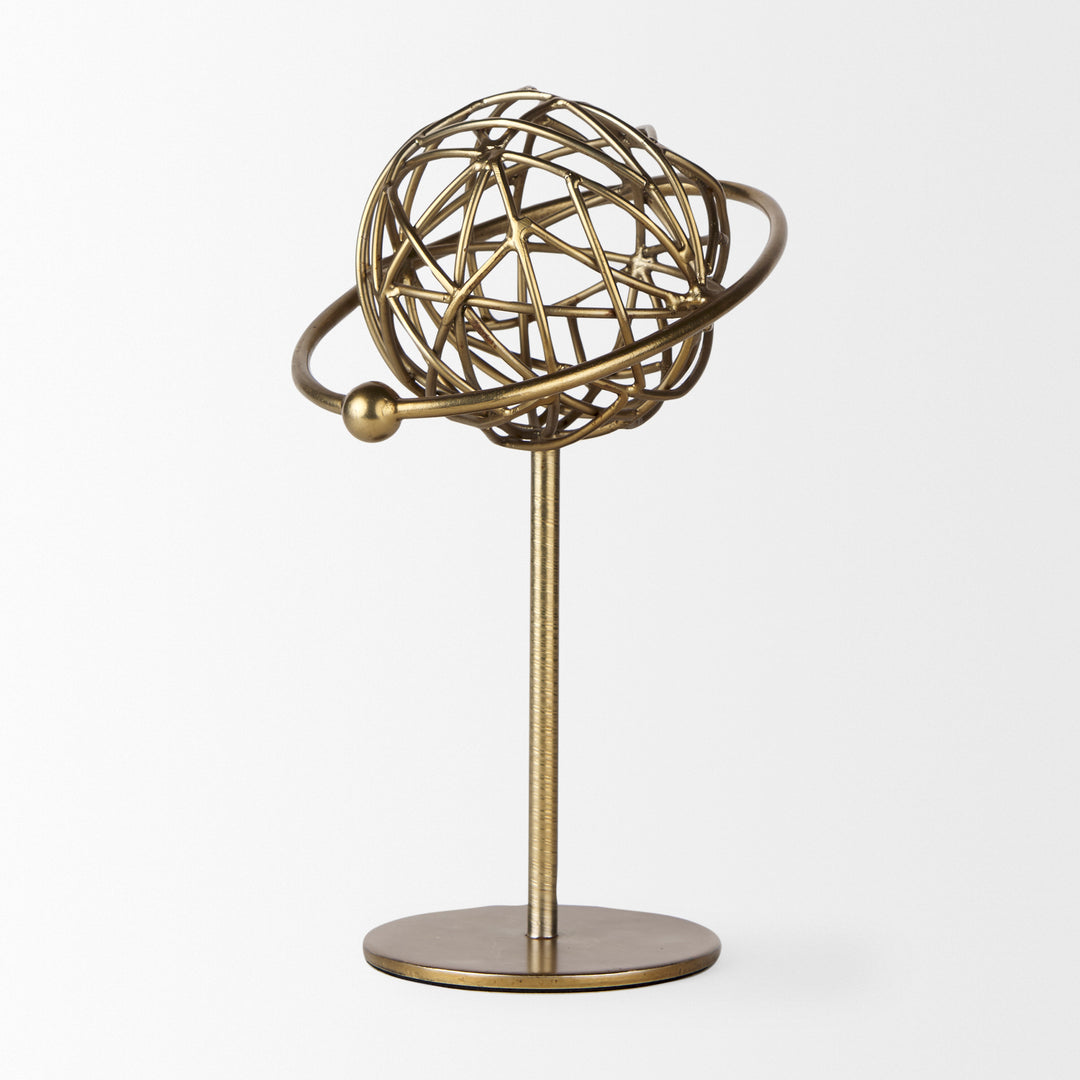 Atlas Gold Metal Solar System Ornament Decor Mercana