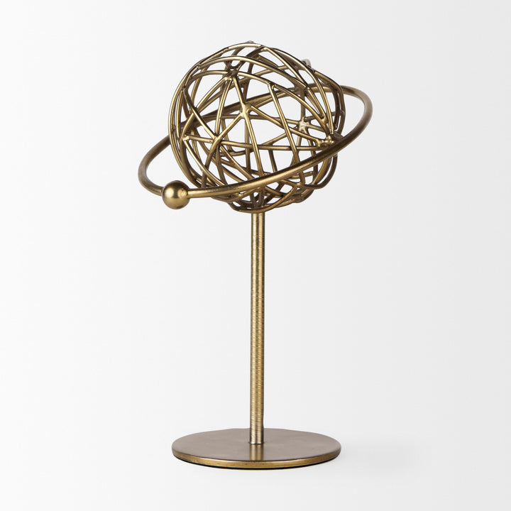 Atlas Gold Metal Solar System Ornament Decor Mercana
