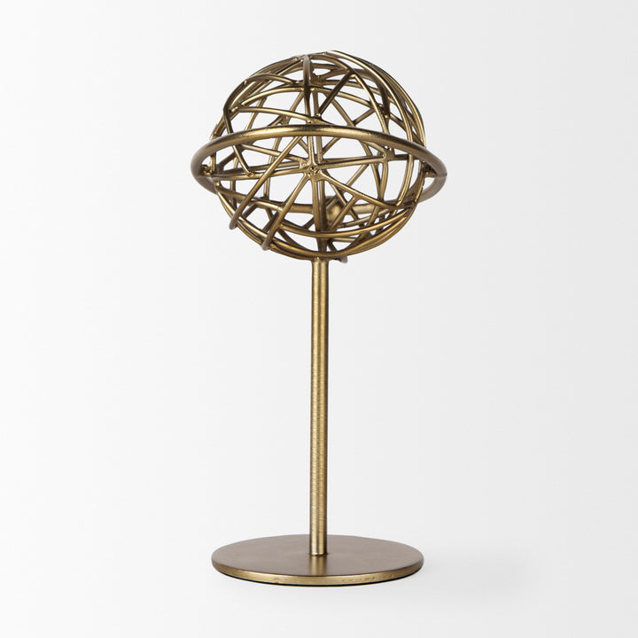 Atlas Gold Metal Solar System Ornament Decor Mercana
