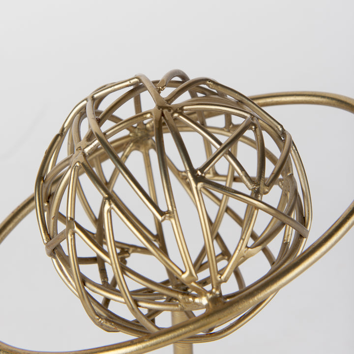 Atlas Gold Metal Solar System Ornament Decor Mercana
