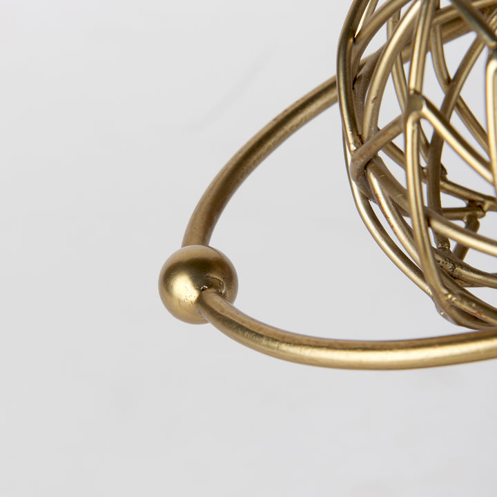 Atlas Gold Metal Solar System Ornament Decor Mercana