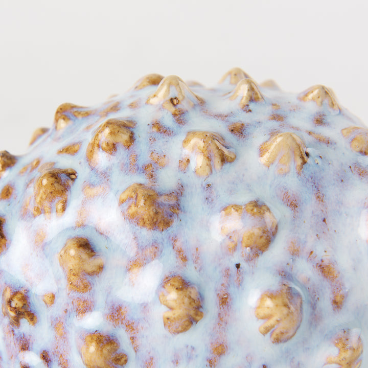 Spike I (Small) 8L x 4W Off-White Ceramic Puffer Fish Decor Mercana