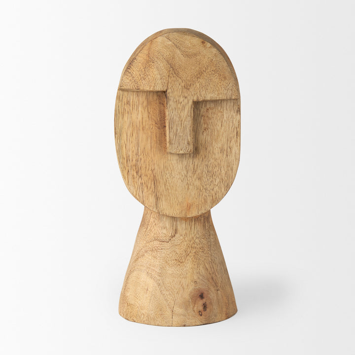 Ivan Medium Wooden Head Sculpture Decor Mercana