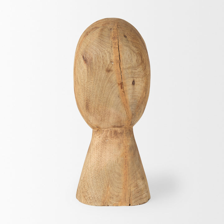 Ivan Medium Wooden Head Sculpture Decor Mercana