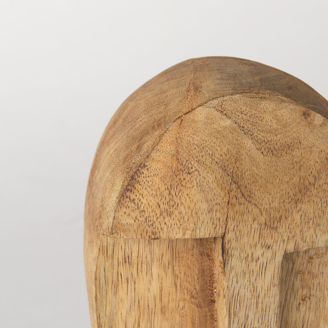 Ivan Medium Wooden Head Sculpture Decor Mercana