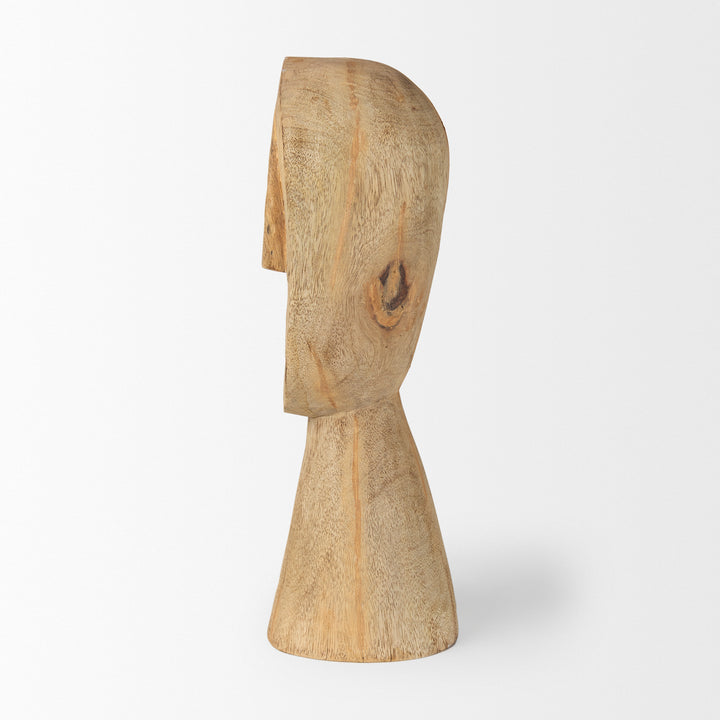 Ivan Large Wooden Head Sculpture Decor Mercana