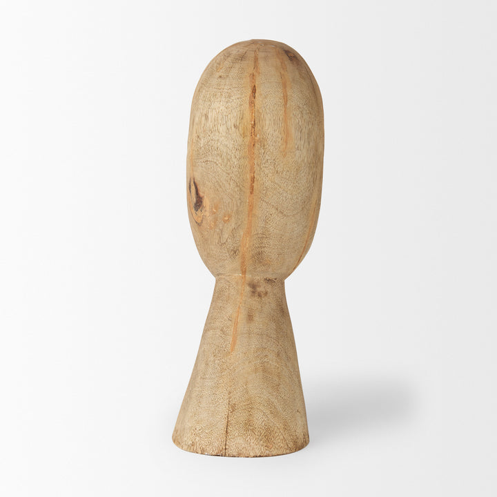 Ivan Large Wooden Head Sculpture Decor Mercana