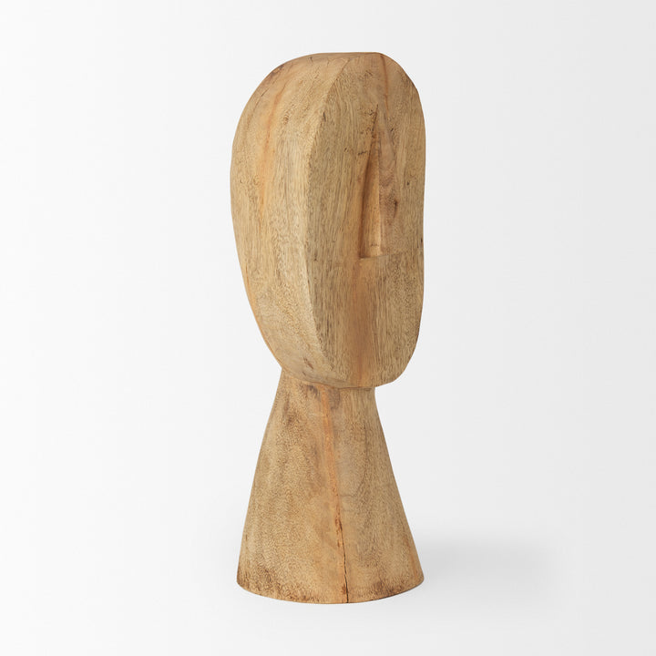 Ivan Large Wooden Head Sculpture Decor Mercana