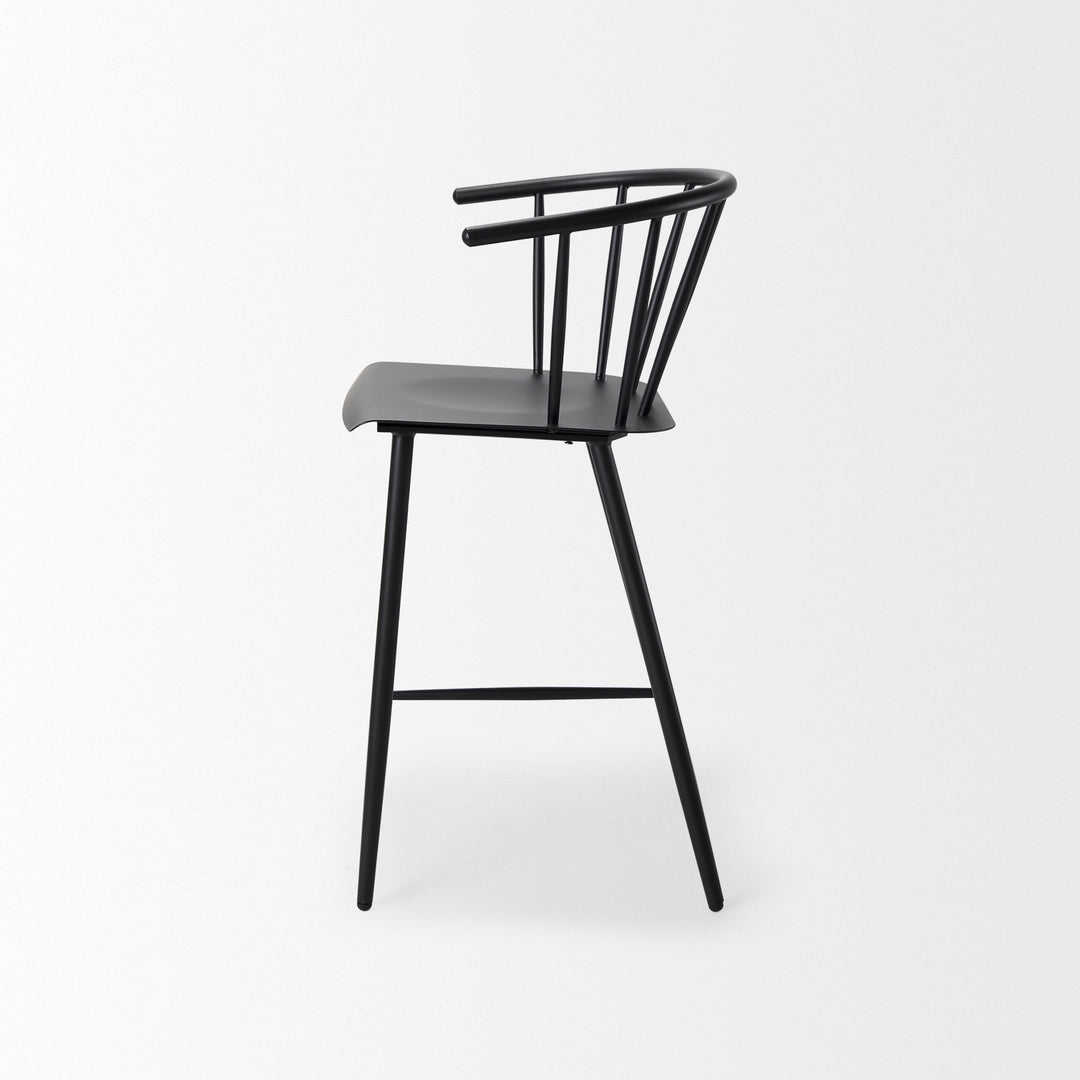 Colin Black Metal Counter Stool Dining Room Mercana
