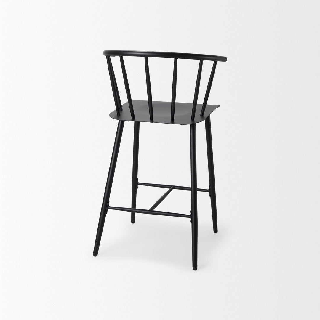 Colin Black Metal Counter Stool Dining Room Mercana