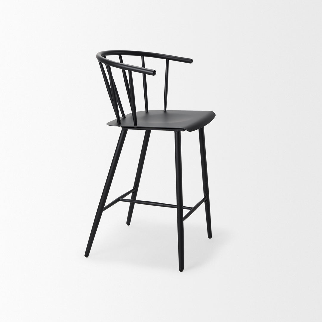 Colin Black Metal Counter Stool Dining Room Mercana
