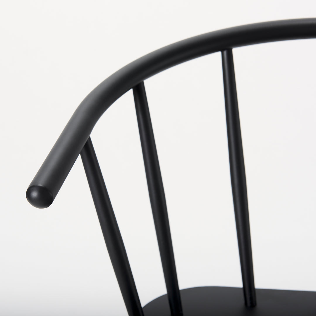 Colin Black Metal Counter Stool Dining Room Mercana