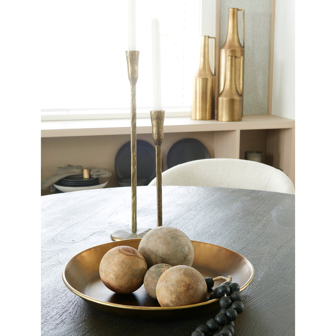 Carrick (Set of 3) Natural Wood Decorative Spheres Decor Mercana
