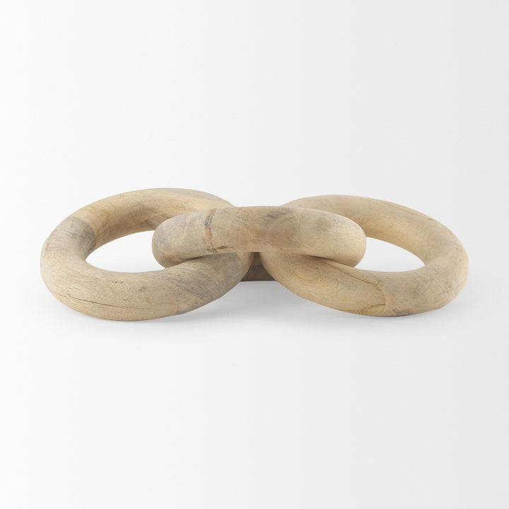 Alize Solid Wood Circular Chain Link Decorative Object Decor Mercana