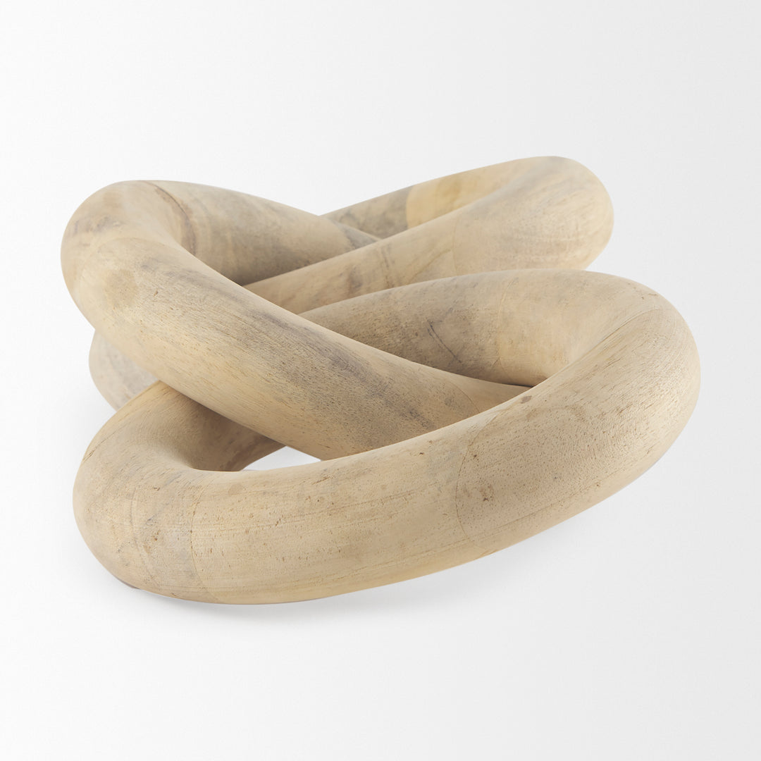 Alize Solid Wood Circular Chain Link Decorative Object Decor Mercana