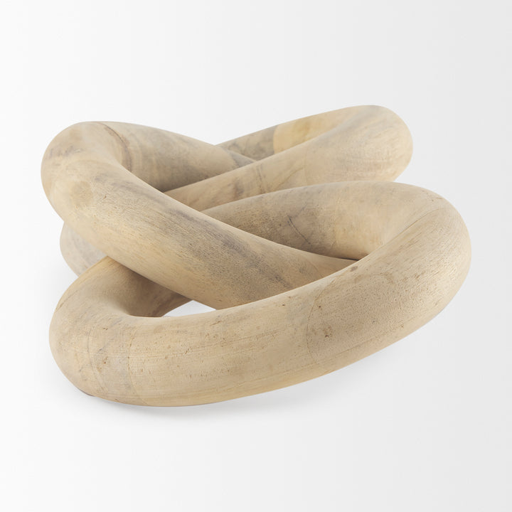 Alize Solid Wood Circular Chain Link Decorative Object Decor Mercana