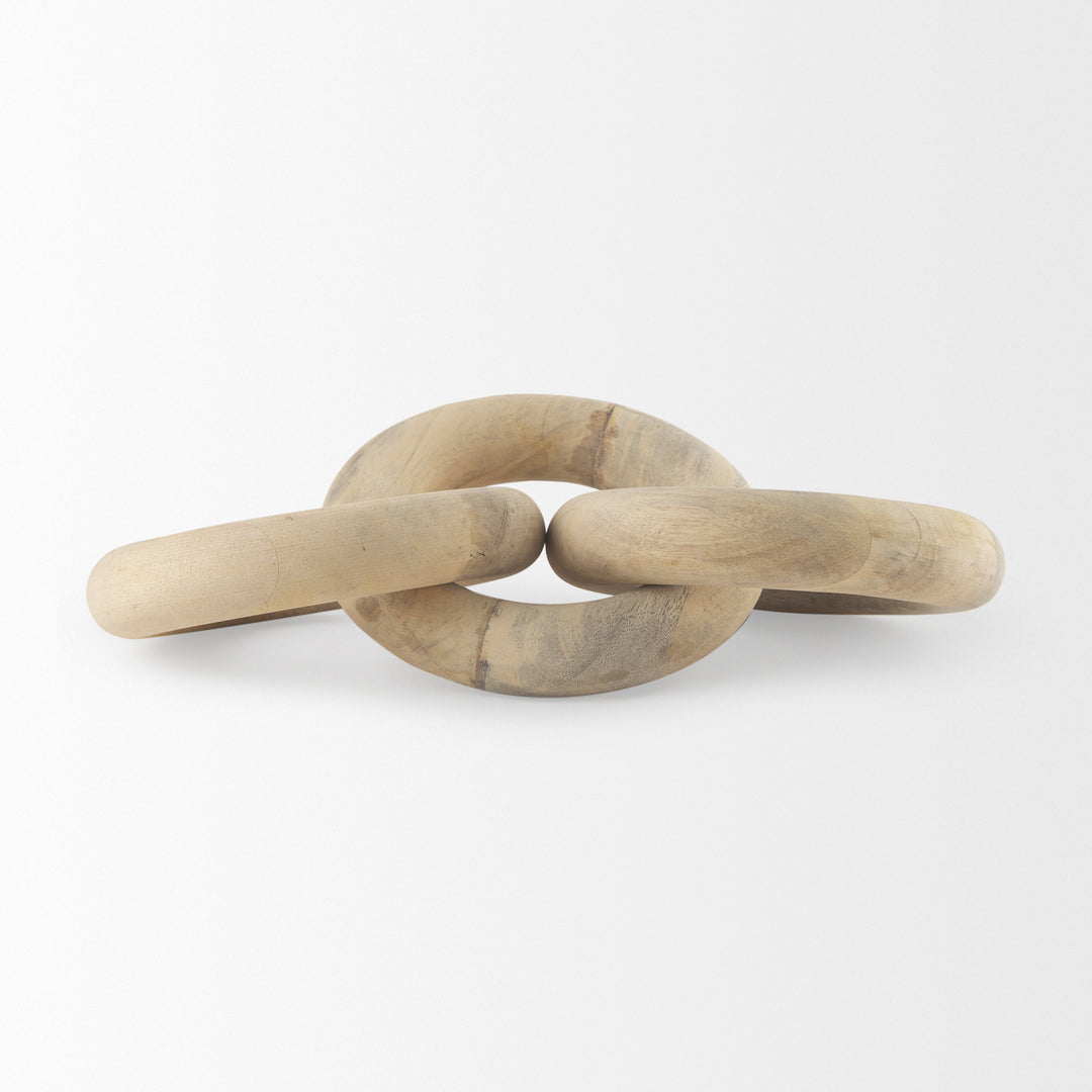 Alize Solid Wood Circular Chain Link Decorative Object Decor Mercana