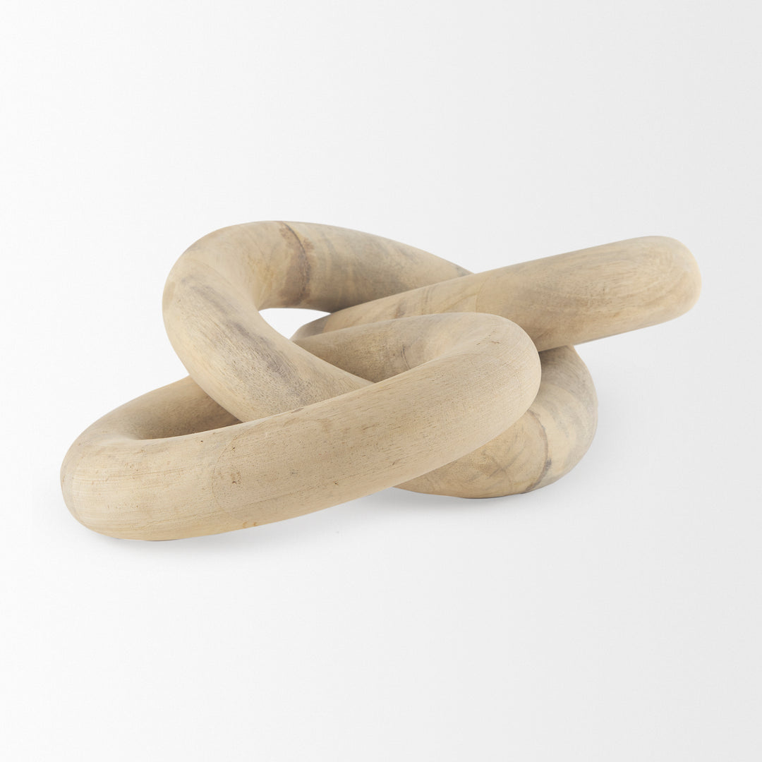Alize Solid Wood Circular Chain Link Decorative Object Decor Mercana
