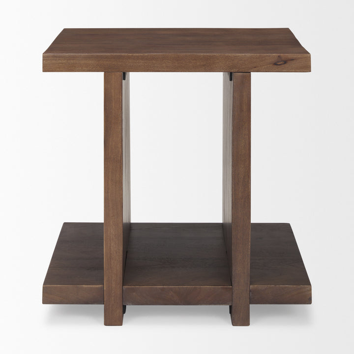 Nohr Medium Brown Wood Accent Table Dining Room Mercana