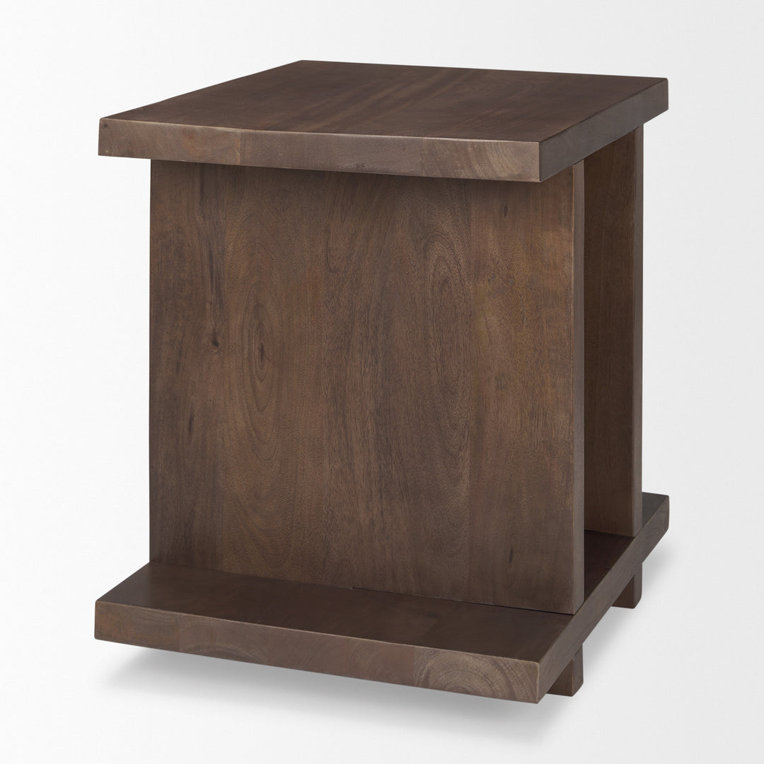 Nohr Medium Brown Wood Accent Table Dining Room Mercana