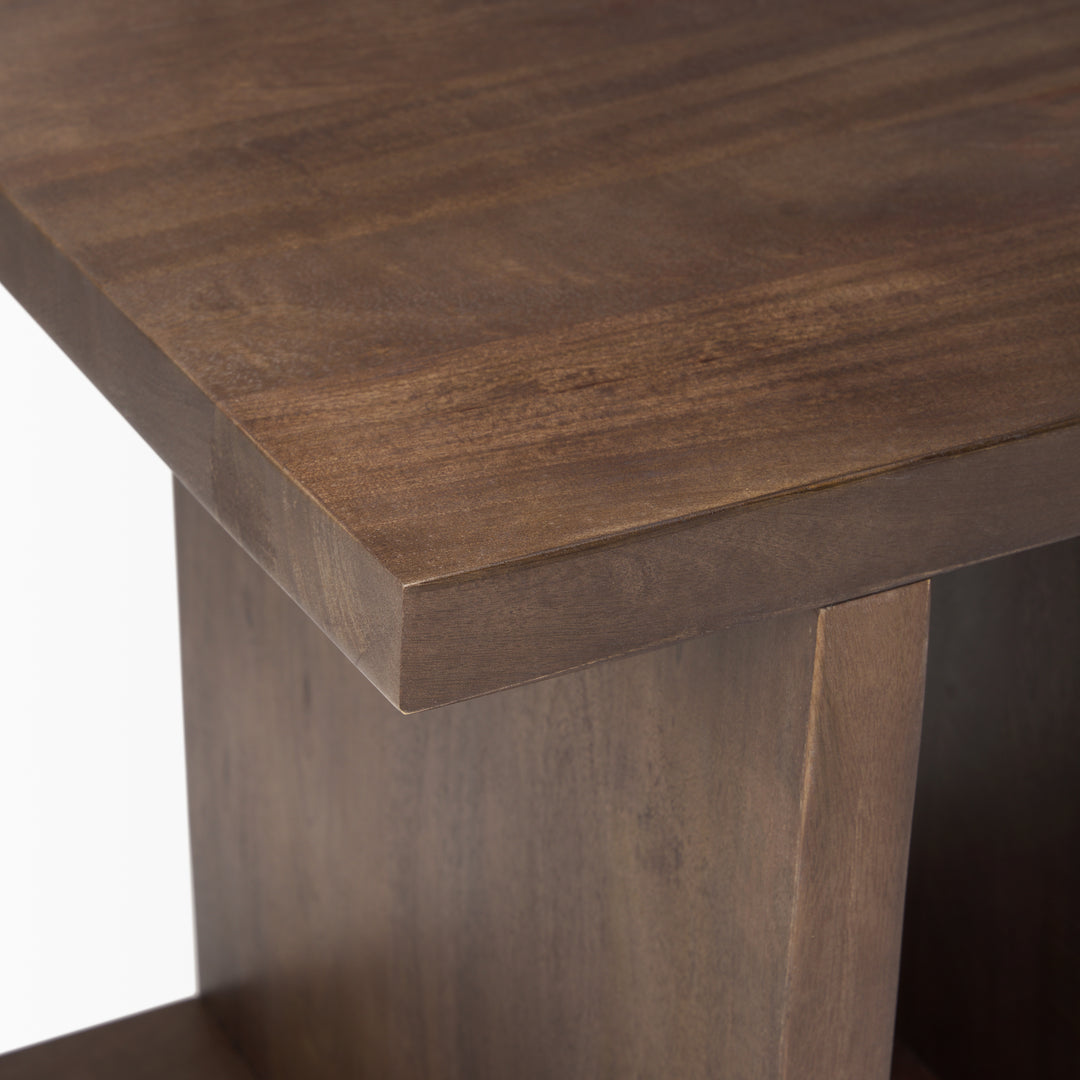Nohr Medium Brown Wood Accent Table Dining Room Mercana