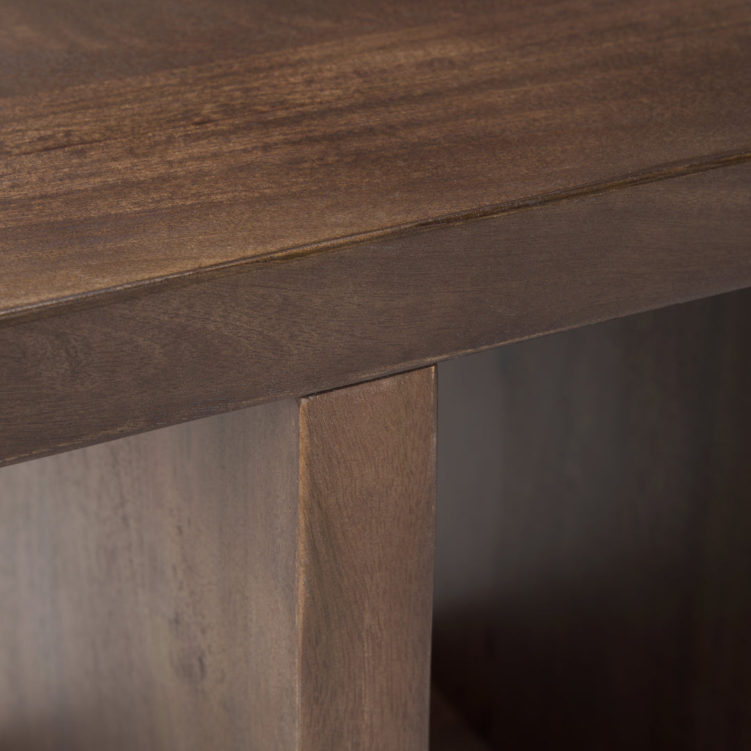 Nohr Medium Brown Wood Accent Table Dining Room Mercana